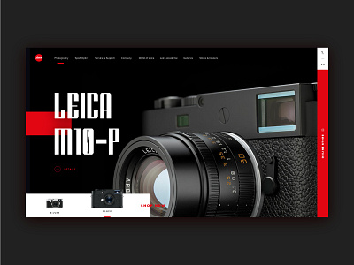 Leica M10-P 3d 3d art clean colours concept design ecommence interface minimal photograhy typography ui ux web website