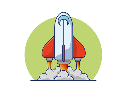 Space Shuttle design illustration minimal space shuttle vector