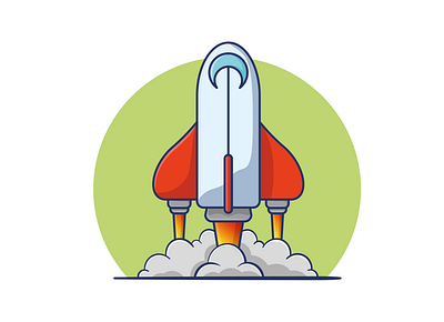 Space Shuttle design illustration minimal space shuttle vector