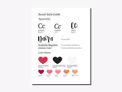 Compassionate Corazón Brand Style Guide