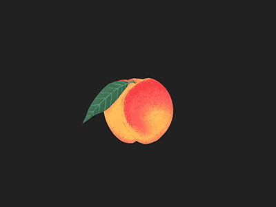 Peach animation fruit gif loop peach