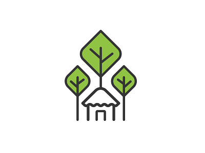 SUFAL Logo bangladesh forest department forest forest and livelihoods line art logo sufal tree tree and house