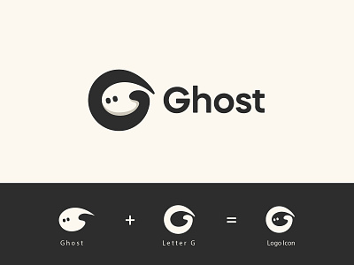 Ghost Logo brand design g ghost g letter ghost ghost ghost logo logo design logo design concept
