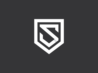 S shield logo mark brandmark logo icon logomark s s letter shield