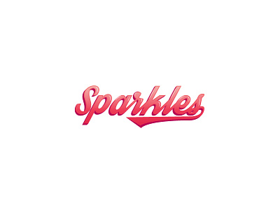 Sparkles logo text typography