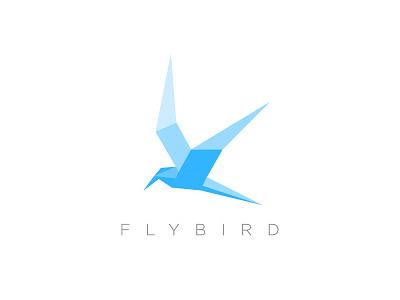 Flying bird bird logo blue bird flying bird icon logo logo design logo for sale polygon logo