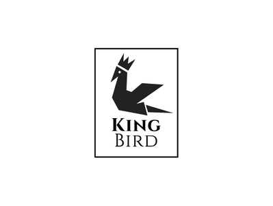 King Bird Logo bird bird crown black bird crown bird logo design king king bird logo luxury logo royal bird royal logo
