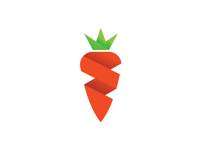 Carrot abstract carrot abstract logo carrot icon colorful vegetable design logo logodesign vegetable