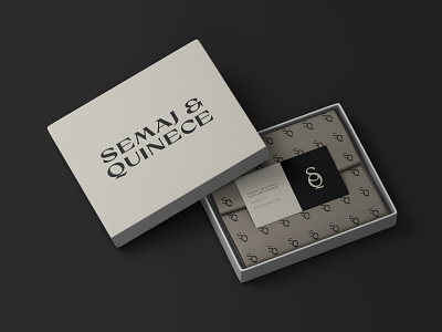 Packaging Design for Semaj & Quinecec box packaging brand identity branding design fashion branding graphic design logo logo design luxury fashion luxury packaging packaging