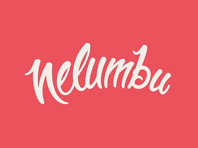 New Nelumbu logo lettering logo nelumbu