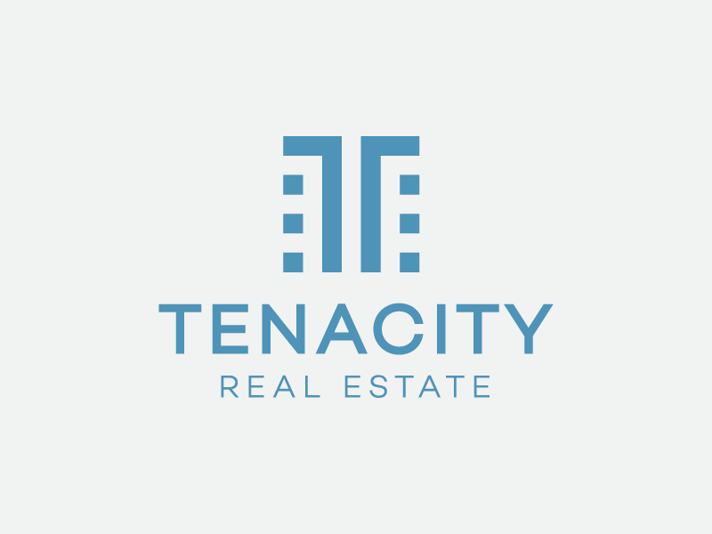 Tenacity Logo Proposal buildings clean geometry high rise house initial logo logo mark monogram real estate real estate branding simple