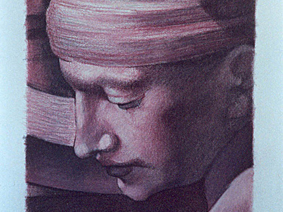 Sibila draw illustration michelangelo pastel portrait sibila sistine sixtina