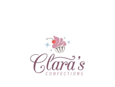 Clara's Confections Custom Logo design logo