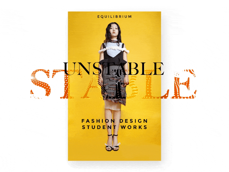 Unstable Stable concept design fashion interface landing page málek radek ui ux webdesign