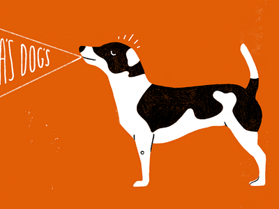 Dogsitting Business Card Illustration