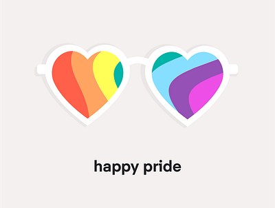Idean Pride glasses illustration pride rainbow