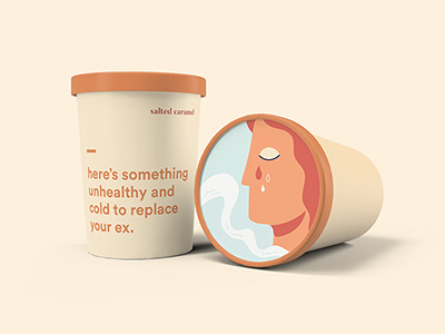 Pity Pint Alt. branding break ups graphic design ice cream illustration packaging