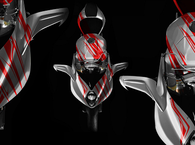 La Risveglio MV Agusta F4 by Simon Designs art artwork design designer illustration motorcycle art motorcycle design mv agusta mv agysta f4 painting simon designs the revival design