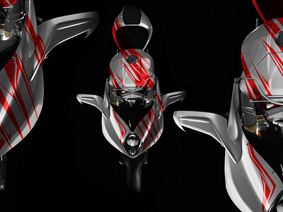 La Risveglio MV Agusta F4 by Simon Designs art artwork design designer illustration motorcycle art motorcycle design mv agusta mv agysta f4 painting simon designs the revival design