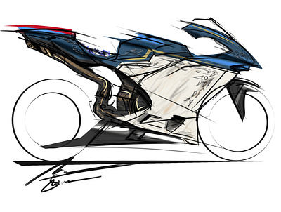 MV Agusta F4 Simonetta by Simon Designs art artwork design designer illustration mv agusta mv agusta f4 painting simon designs simonetta stefanelli