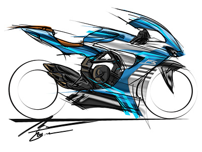 MV Agusta F3 798 Luce Blu by Simon Designs art artwork design designer illustration luce blu motorcycle art mv agusta f3 mv agusta motor painting simon designs