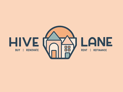 Hive Lane | home design logo branding graphic design logo