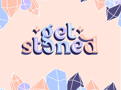 Get Stoned | Crystal shop logo branding graphic design logo