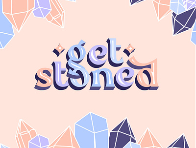 Get Stoned | Crystal shop logo branding graphic design logo