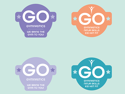 Go Gymnastics | Badge logo design