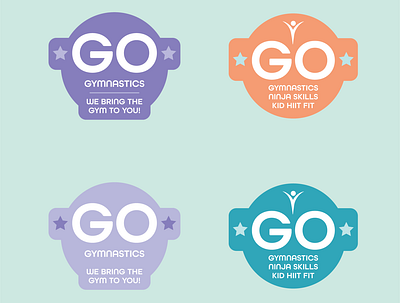 Go Gymnastics | Badge logo design branding graphic design logo