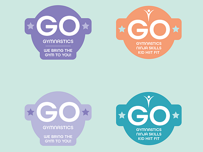 Go Gymnastics | Badge logo design