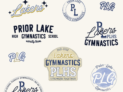Lakers gymnastics logos