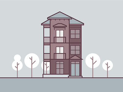 City Flats | Multi-Family Homes home housing illustration line vector