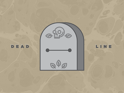Deadline dead deadline headstone icon iconography line sticker vector workflow