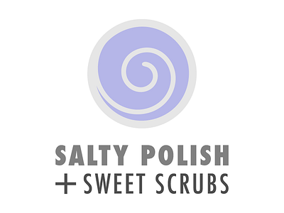 Salty Polish + Sweet Scrubs Logo handmade logo logo design maker products vector