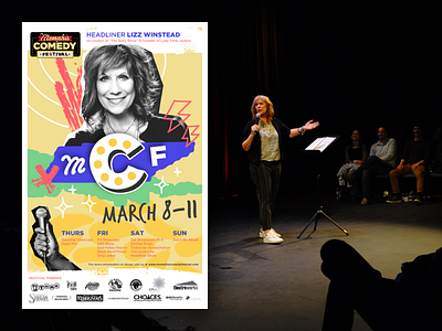 Memphis Comedy Festival 2018 Poster comedy festival festival lizz winstead photography poster design vector