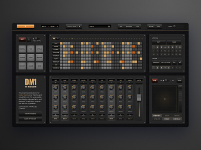 The Drum Machine audio app drums eletronic music production sampler sound webflow