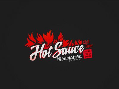 Hot Sauce beer chili fire hot logo mexico package sauce