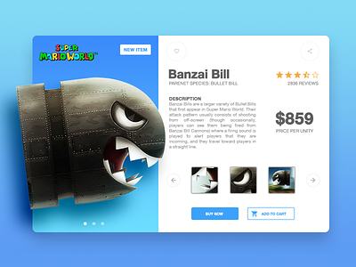 Banzai Bill banzai bill bullet character game illustration mario product shop super