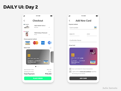 DAILY UI: Day 002 [Credit Card Checkout]