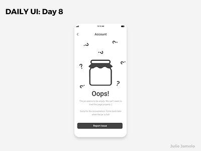 DAILY UI: Day 008 [404 Page] dailyui dailyuichallenge dailyuiux dailyuiuxchallenge dailyuiuxdesign ui uiux
