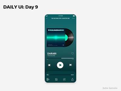 DAILY UI: Day 009 [Music Player] dailyui dailyuichallenge dailyuiux dailyuiuxchallenge dailyuiuxdesign ui uiux