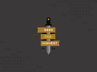 Seek the Highest branding design illustration vector