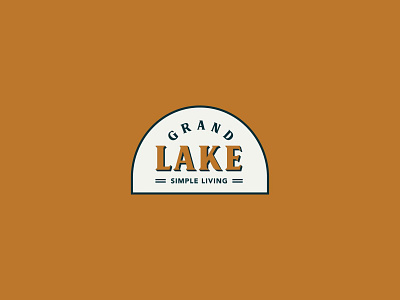 Grand Lake Badge branding design illustration logo vector