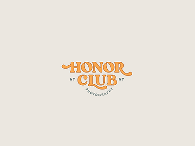 Honor Club Photography branding design illustration logo typography vector