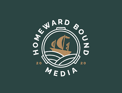 Homeward Bound Media branding design icon illustration logo vector