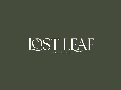 Lost Leaf Pictures branding design icon illustration lettering logo typography vector