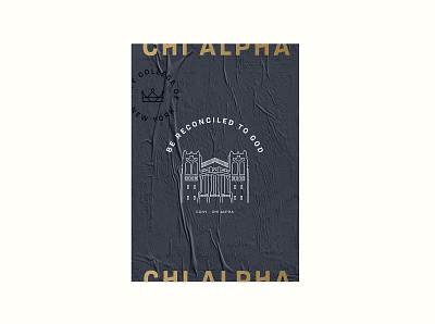 New York City Chi Alpha branding design poster