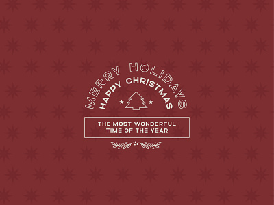 Merry Holidays branding design illustration lettering typography