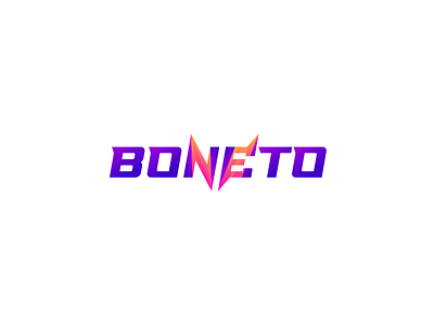 Boneto Logotype branding company logo futuristic logo gradation logo graphic design logo logotype modern logo ui ux